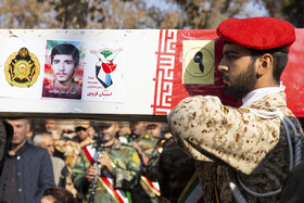 مراسم تشییع پیکرهای ۸ شهید گمنام - قزوین