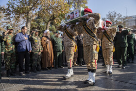 مراسم تشییع پیکرهای ۸ شهید گمنام - قزوین