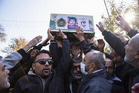 مراسم تشییع پیکرهای ۸ شهید گمنام - قزوین