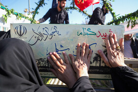 مراسم تشییع پیکر شهید گمنام - زنجان
