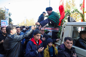 مراسم تشییع پیکر شهید گمنام - زنجان
