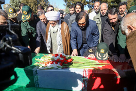 مراسم تشییع پیکر شهید گمنام - زنجان
