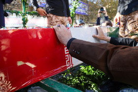 مراسم تشییع پیکر شهید گمنام - زنجان
