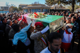 مراسم تشییع پیکر شهید گمنام - زنجان
