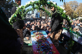 مراسم تشییع پیکر شهید گمنام - زنجان
