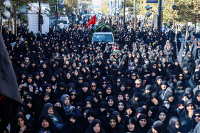 مراسم تشییع پیکر شهید گمنام - زنجان
