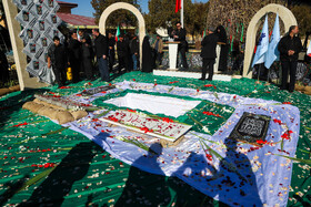 مراسم تشییع پیکر شهید گمنام - زنجان
