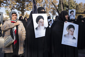 مراسم تشییع پیکرهای ۸ شهید گمنام - قزوین