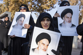 مراسم تشییع پیکرهای ۸ شهید گمنام - قزوین