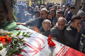 مراسم تشییع پیکرهای ۸ شهید گمنام - قزوین