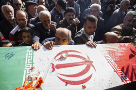 مراسم تشییع پیکرهای ۸ شهید گمنام - قزوین