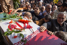 مراسم تشییع پیکرهای ۸ شهید گمنام - قزوین