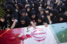 مراسم تشییع پیکرهای ۸ شهید گمنام - قزوین