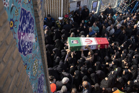 مراسم تشییع پیکرهای ۸ شهید گمنام - قزوین