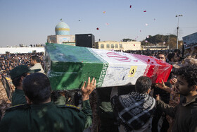 مراسم تشییع پیکرهای ۸ شهید گمنام - قزوین