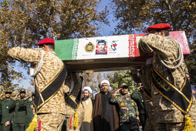 مراسم تشییع پیکرهای ۸ شهید گمنام - قزوین