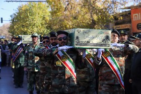 مراسم تشیع پیکرهای ۸ شهید گمنام - بجنورد