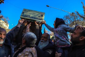 مراسم تشیع پیکرهای ۸ شهید گمنام - بجنورد