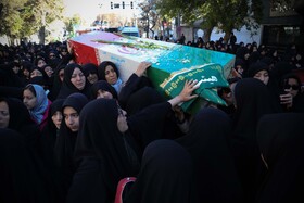 مراسم تشیع پیکرهای ۸ شهید گمنام - بجنورد