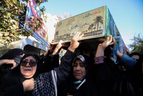 مراسم تشیع پیکرهای ۸ شهید گمنام - بجنورد