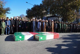 مراسم تشیع پیکرهای ۸ شهید گمنام - بجنورد