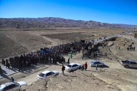 مراسم تشیع پیکر و تدفین شهدای گمنام - روستای قلعه‌جق