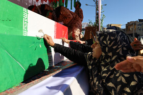 مراسم تشییع پیکرهای ۶ شهید گمنام - شهرکرد
