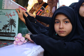 مراسم تشییع پیکرهای ۶ شهید گمنام - شهرکرد
