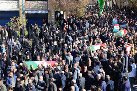 مراسم تشییع پیکرهای ۶ شهید گمنام - شهرکرد
