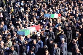 مراسم تشییع پیکرهای ۶ شهید گمنام - شهرکرد
