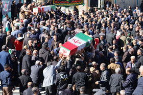 مراسم تشییع پیکرهای ۶ شهید گمنام - شهرکرد
