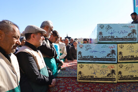 مراسم تشییع پیکرهای ۶ شهید گمنام - شهرکرد
