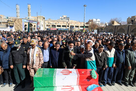 مراسم تشییع پیکرهای ۶ شهید گمنام - شهرکرد
