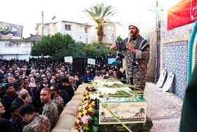 مراسم تشییع پیکر شهید گمنام - بابل
