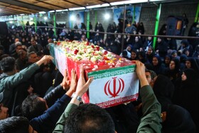 مراسم تشیع یک شهید گمنام و یادواره شهدای کِسلیان سوادکوه