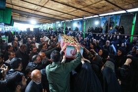 مراسم تشیع یک شهید گمنام و یادواره شهدای کِسلیان سوادکوه