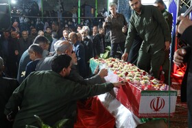 مراسم تشیع یک شهید گمنام و یادواره شهدای کِسلیان سوادکوه