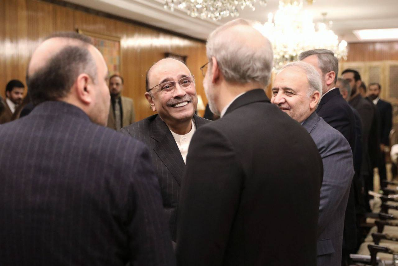 دیدار لاریجانی با  رئیس‌جمهور پاکستان