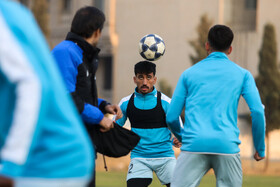 تمرین تیم فوتبال استقلال پیش از بازی با الوصل امارات