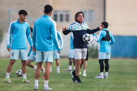 تمرین تیم فوتبال استقلال پیش از بازی با الوصل امارات