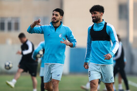تمرین تیم فوتبال استقلال پیش از بازی با الوصل امارات