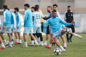 تمرین تیم فوتبال استقلال پیش از بازی با الوصل امارات