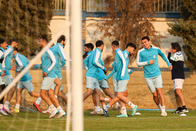 تمرین تیم فوتبال استقلال پیش از بازی با الوصل امارات