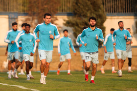 تمرین تیم فوتبال استقلال پیش از بازی با الوصل امارات
