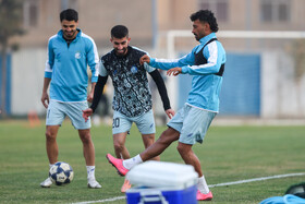 تمرین تیم فوتبال استقلال پیش از بازی با الوصل امارات
