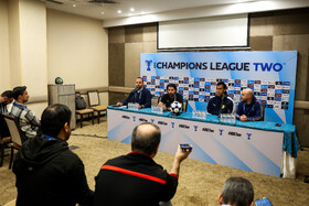 نشست خبری مسعود میرال، سرمربی و رناتو تاپیا، بازیکن الوصل پیش از دیدار با استقلال