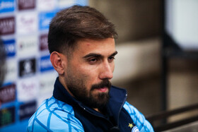 نشست خبری مهران احمدی، بازیکن استقلال پیش از دیدار با الوصل