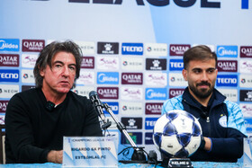 نشست خبری ریکاردو ساپینتو، سرمربی و مهران احمدی، بازیکن استقلال پیش از دیدار با الوصل