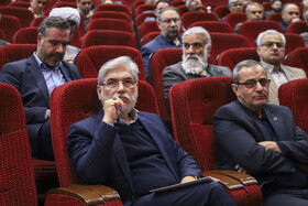 حسین سیمایی صراف، وزیر علوم، تحقیقات و فناوری در نشست وزیر علوم با اعضای هیات علمی دانشگاه فردوسی خراسان رضوی