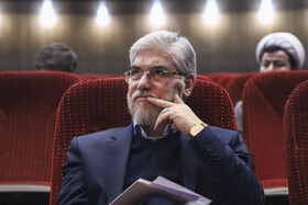 حسین سیمایی صراف، وزیر علوم، تحقیقات و فناوری در نشست وزیر علوم با اعضای هیات علمی دانشگاه فردوسی خراسان رضوی